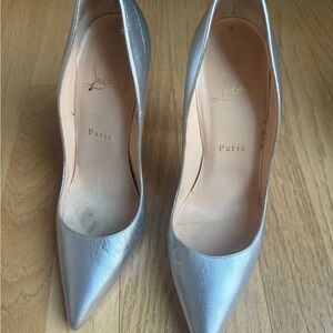 Christian Louboutin So Kate high heels- silver